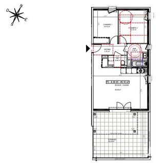  Appartement  vendre 3 pices 65 m