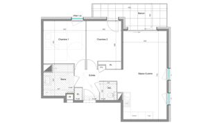  Appartement � vendre 3 pi�ces 63 m�