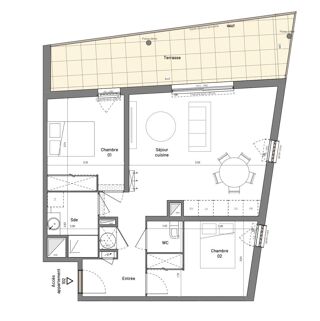  Appartement � vendre 3 pi�ces 66 m�