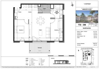  Appartement � vendre 3 pi�ces 63 m�