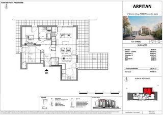  Appartement � vendre 3 pi�ces 77 m�