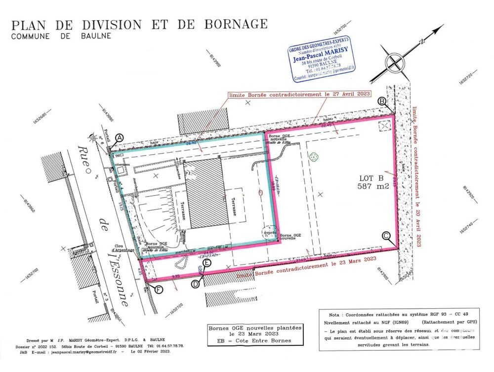 Vente Terrain Vente Terrain 587 m&sup2; Baulne