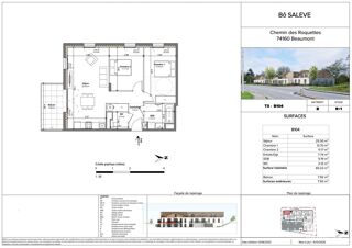  Appartement � vendre 3 pi�ces 65 m�