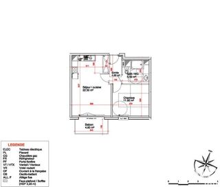  Appartement � vendre 2 pi�ces 44 m�