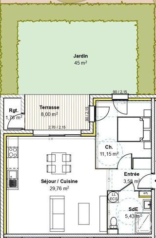  Appartement � vendre 2 pi�ces 50 m�