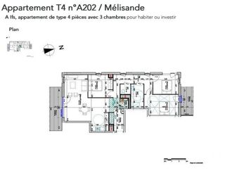  Appartement  vendre 4 pices 91 m