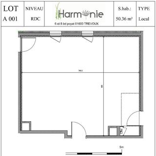  Appartement  vendre 1 pice 50 m