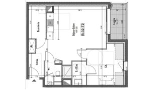  Appartement � vendre 2 pi�ces 53 m�