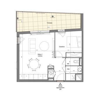  Appartement � vendre 2 pi�ces 46 m�