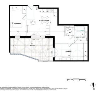  Appartement � vendre 3 pi�ces 66 m�