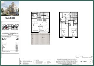  Appartement � vendre 3 pi�ces 68 m�