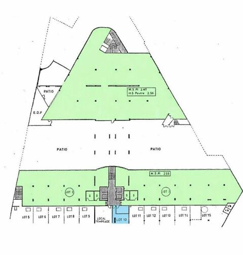 Vente Murs commerciaux 1 330 m&sup2; 3900000 93100 Montreuil