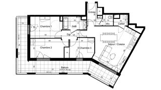  Appartement � vendre 4 pi�ces 77 m�