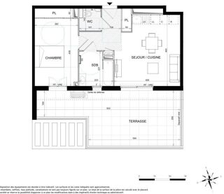  Appartement � vendre 2 pi�ces 44 m�