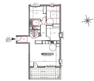  Appartement � vendre 4 pi�ces 83 m�