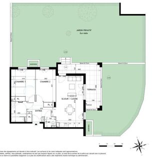  Appartement � vendre 3 pi�ces 64 m�