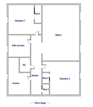  Appartement � vendre 3 pi�ces 46 m�