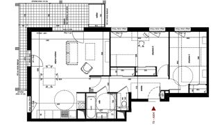  Appartement � vendre 3 pi�ces 73 m�