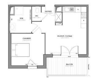  Appartement � vendre 2 pi�ces 42 m�