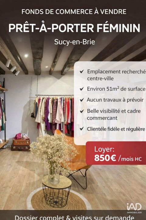 Vente Boutique/Local commercial 51 m&sup2; 59000 94370 Sucy-en-brie