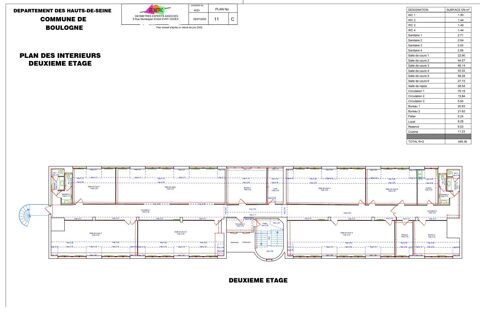 Location Bureaux 495 m&sup2; 34333 92100 Boulogne-billancourt