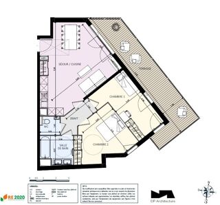  Appartement � vendre 3 pi�ces 68 m�