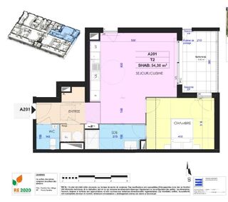  Appartement � vendre 2 pi�ces 54 m�