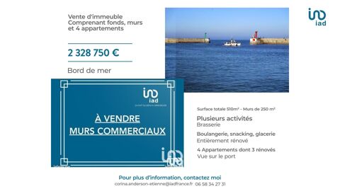 Vente Surface diverse 510 m&sup2; 2328750 14520 Port-en-bessin-huppain