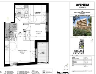  Appartement � vendre 3 pi�ces 63 m�