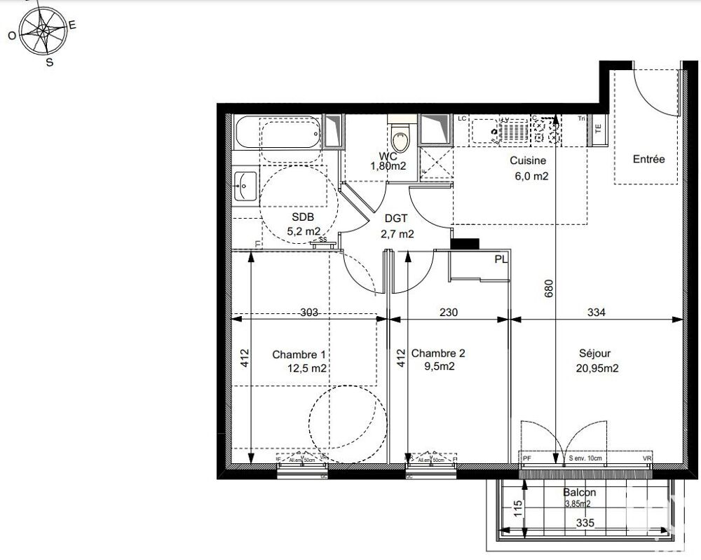 Appartement a louer le plessis-robinson - 3 pièce(s) - 58 m2 - Surfyn