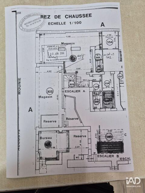 Vente Murs commerciaux 209 m&sup2; 1522000 92160 Antony