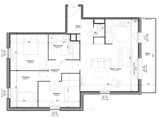  Appartement � vendre 4 pi�ces 81 m�