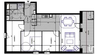  Appartement  vendre 4 pices 77 m