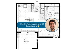  Appartement � vendre 2 pi�ces 42 m�