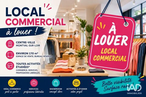 Location Boutique/Local commercial 170 m&sup2; 1350 72500 Montval-sur-loir
