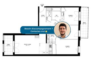  Appartement  vendre 4 pices 79 m