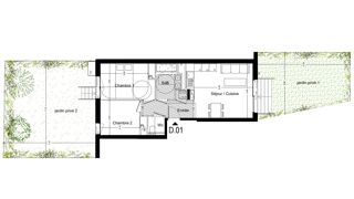  Appartement � vendre 3 pi�ces 58 m�