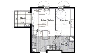  Appartement  vendre 2 pices 39 m