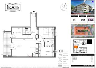  Appartement � vendre 3 pi�ces 59 m�