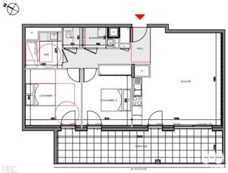  Appartement � vendre 3 pi�ces 59 m�