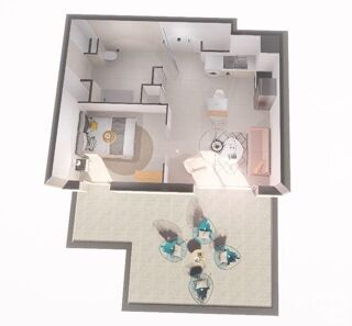  Appartement  vendre 1 pice 31 m