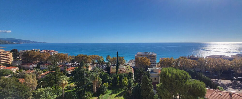 Vente Appartement MENTON ANCIEN PALACE PRESTIGIEUX APPARTEMENT 4 PIECES DERNIER ETAGE VUE MER GARAGE CAVE Menton