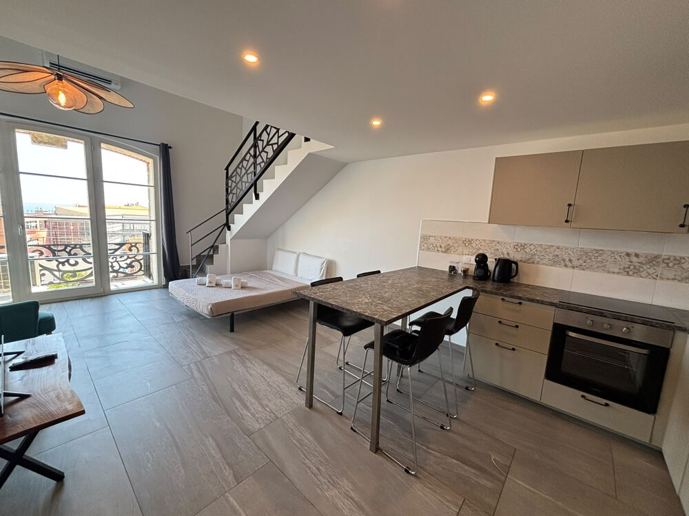 Vente Immeuble menton, immeuble de 4 duplex, 100%design, 100% location b&b, expo sud, vue mer, centre historique Menton