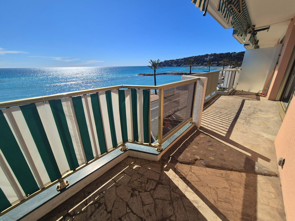 roquebrune cap martin, 2 pièces front de, mer terrasse+de 12 m2, cave