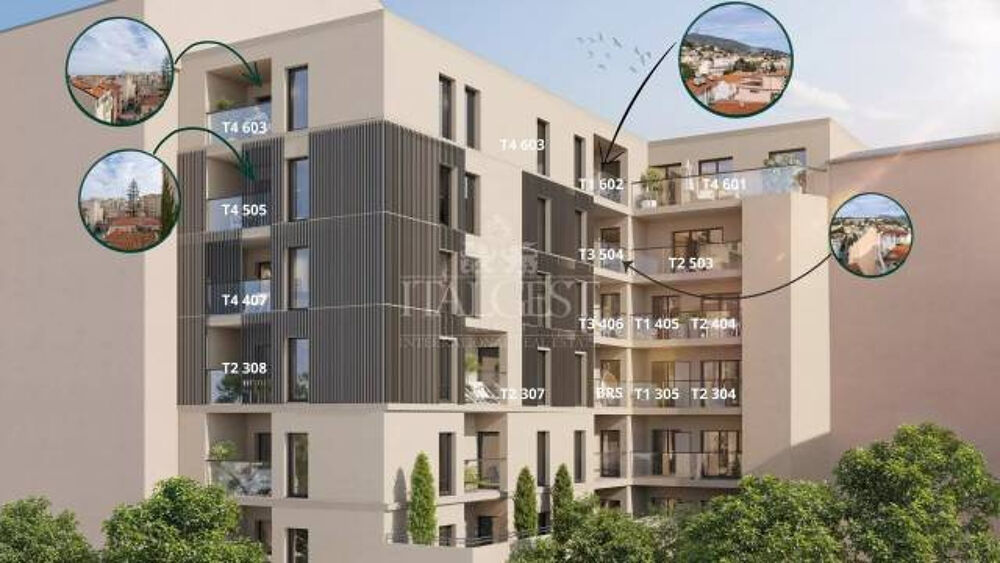 Vente Appartement Menton , le Mondial , coeur centre ville,programme neuf, frais réduits Menton