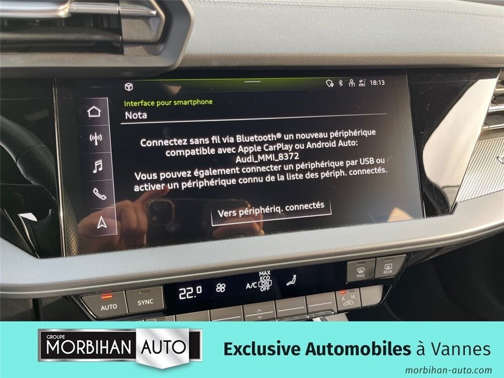 A3 BERLINE 35 TFSI MILD HYBRID 150 S TRONIC 7 S line 2024 occasion 56000 Vannes