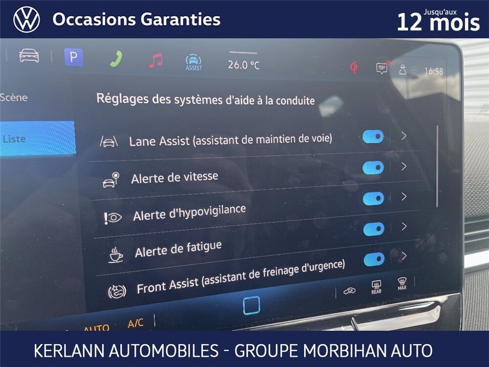 T-ROC 1.5 ETSI EVO2 HYBRID 116 CH DSG7 Life 2026 occasion 56000 Vannes