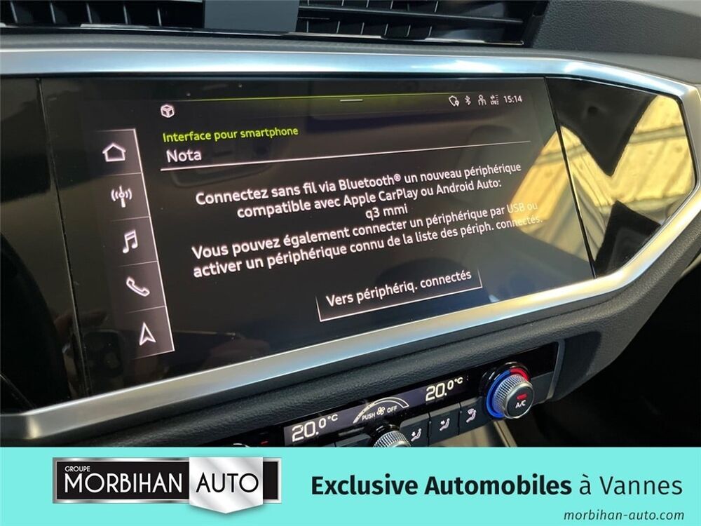 Q3 45 TFSIE 245 CH S TRONIC 6 Design 2023 occasion 56000 Vannes