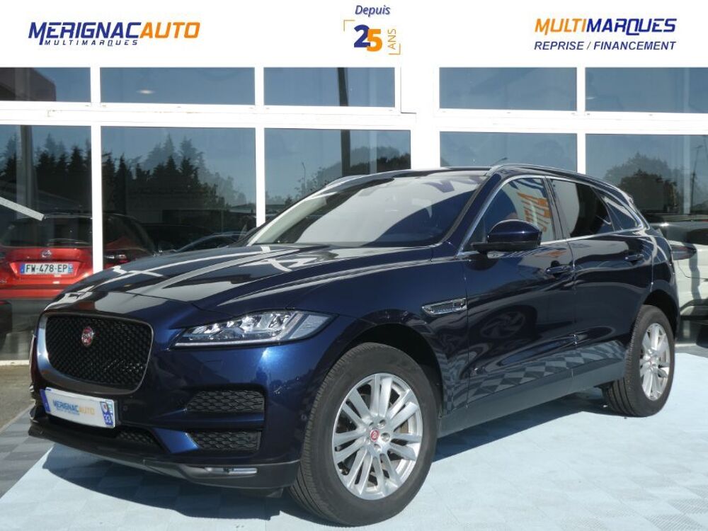 F-PACE 2.0 D 180 BVA 4WD PORTFOLIO Camera 1ère Main 2016 occasion 33700 Mérignac