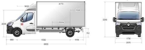 Master 2.3 DCI 165 CAISSE HAYON 20M3 TRAC F3500 L3 2024 occasion 69780 Mions